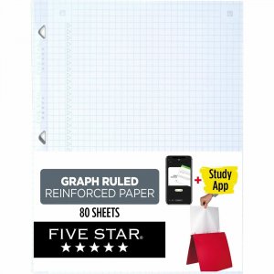 Five Star Reinforced Graph-Ruled Filler Paper 170122 MEA170122