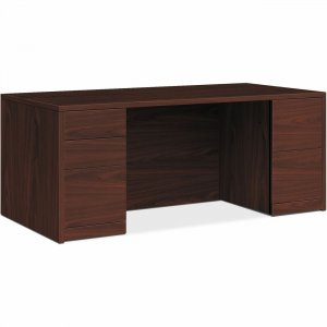 HON 10500 Series Mahogany Laminate Office Desking 105891NN HON105891NN