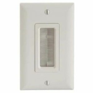 SANUS Cable Management Brush Wall Plate- White SA-IWCM1-W1