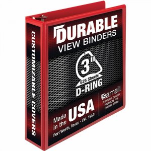 Samsill Durable Three-Ring View Binder 16483 SAM16483