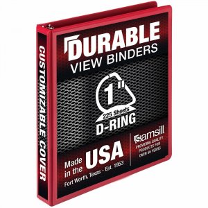 Samsill Durable Three-Ring View Binder 16433 SAM16433