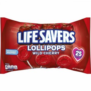 Spangler Lifesavers Wild Cherry Lollipops 38500 SPA38500