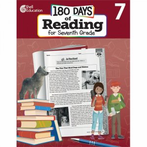 Shell Education 180 Days of Reading for Seventh Grade 135158 SHL135158