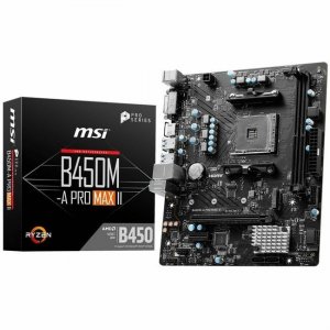 MSI Gaming Desktop Motherboard B450MAPROMAXII B450M-A PRO MAX II