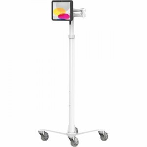 MacLocks iPad 10.9" 10th Gen PowerMove Medical Rolling Cart Extended MCRSTDEXWPMIP109