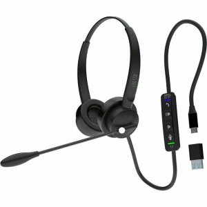 Adesso Headset with Push to talk, Volume +/-, Answer/End Call Controls XTREAMP4T-TAA