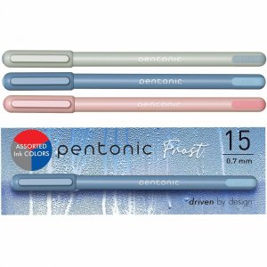 Pen-Tab Frosted Barrel Ballpoint Pens PEN13088 PNTPEN13088