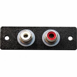 Wiremold Two RCA Female to Solder Cup AV6001BK