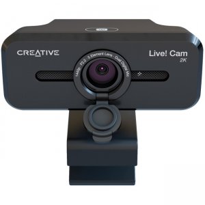 Creative 2K QHD Webcam with 4X Digital Zoom and Built-in Mics 73VF090000000 Sync V3