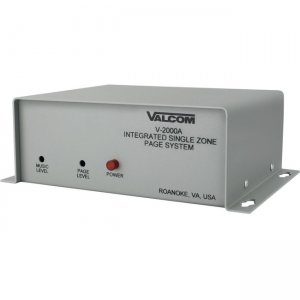 Valcom 1 Zone, One-Way, Page Control with Power V-2000A