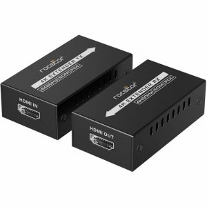 Rocstor TrueReach 4K@60Hz HDMI Extender over Ethernet Cable 4K 60Hz up to 196ft (60m) - Zero-Latency Y10G013-B1