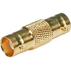 Monoprice BNC Female to Female Coupler - Gold Plated 4128