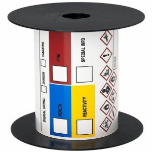 Brother 4in x 6in Color Diamonds Standard Vinyl Die-Cut Secondary GHS Label BMSLT46GHSSND