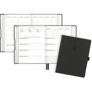 At-A-Glance Foundation Undated Weekly/Monthly Planner 8-1/2" x 6-3/4" Black FD-200-05 AAGFD20005