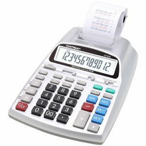 Adesso 12 Digits Printing Calculator (Silver) CP-90AS CP-90AB