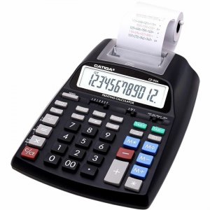 Adesso 12 Digits Printing Calculator (Black) CP-90AB
