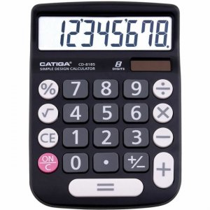 Adesso 8 Digits Basic Calculator (Black) CD-8185B