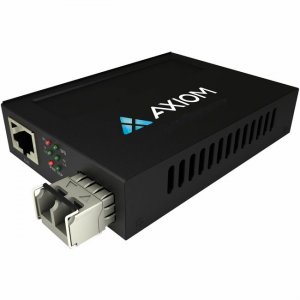 Axiom 1Gbs PoE+ RJ45 to 1000Base-SX Fiber Media Converter - MMF, LC, 550m, 850nm MCP32-T2-M8L05-AX