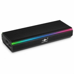 Vantec NexStar SX, USB 3.2 Gen2x1 Type C M.2 NVMe/SATA RGB Enclosure NST-211C3-RGB