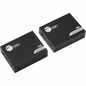 SIIG 4K HDMI USB KVM Extender over Cat6 - Up to 230 feet - Zero Latency - ESD Protection - Metal Housing CE-H28411