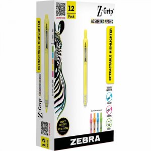 Zebra Pen Z-Grip Retractable Highlighter 71200 ZEB71200