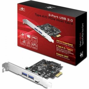 Vantec 3-Port USB 3.0 Type A/C PCIe Host Card UGT-PC331AC