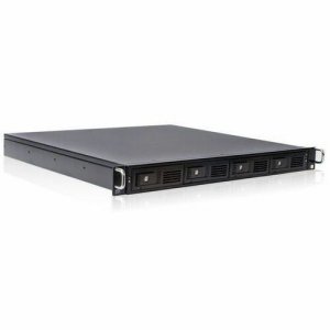 iStarUSA 1U 4-Bay Trayless Storage Server Rackmount Chassis 12Gb/s HDD SFF8643 Backplane M-140HD-ITX