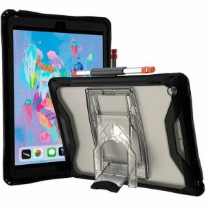 UZBL AfterShock Case for iPad 7th / 8th / 9th Gen 10.2 w/ Kickstand, Black AS-7990-BLK-NSP