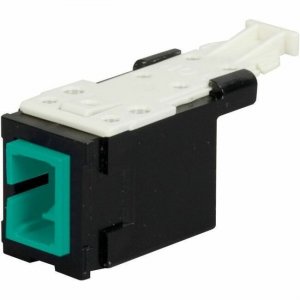 Ortronics Infinium Fiber Module, HDJ, SC, Aqua Adapter, Black Housing HDFM-FSC1CL-00