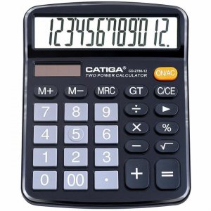 Adesso 12 Digits Basic Calculator (Black) CD-2786B