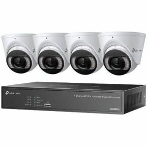 TP-LINK VIGI 4MP Full-Color Turret IPC & 4 Channel PoE+ NVR KIT VIGI NK4P-T4425-2T NK4P-T4425-2T