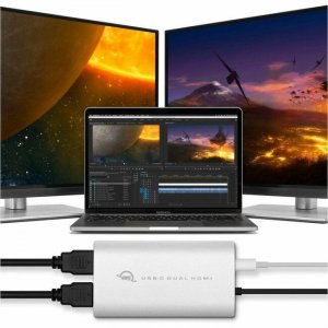 OWC USB-C Dual HDMI 4K Display Adapter with DisplayLink OWCCADPDL2HDMI