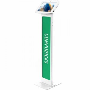 MacLocks Galaxy Tab A8/A7 Lite Enclosure Brandable Floor Stand - Space BrandMe 140W105GA8SW