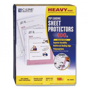 Oxford Utili-Jac Heavy-Duty Clear Plastic Envelopes 8 1/2 x 11 Letter  50/Box